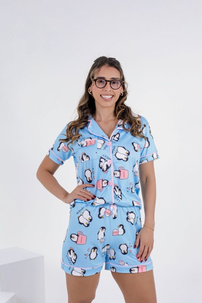 Pijama americano com bolso - Ref 620S
