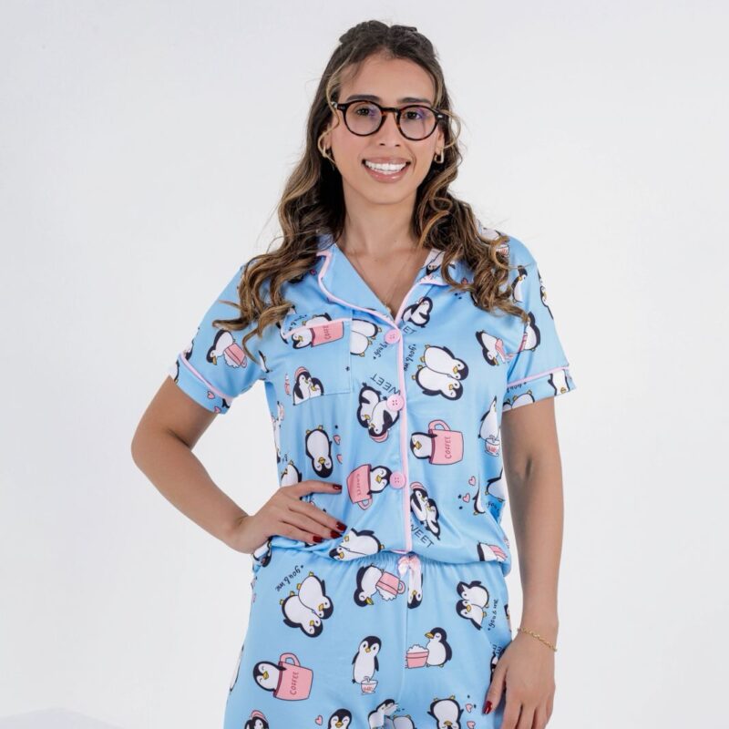 Pijama americano com bolso - Ref 620S