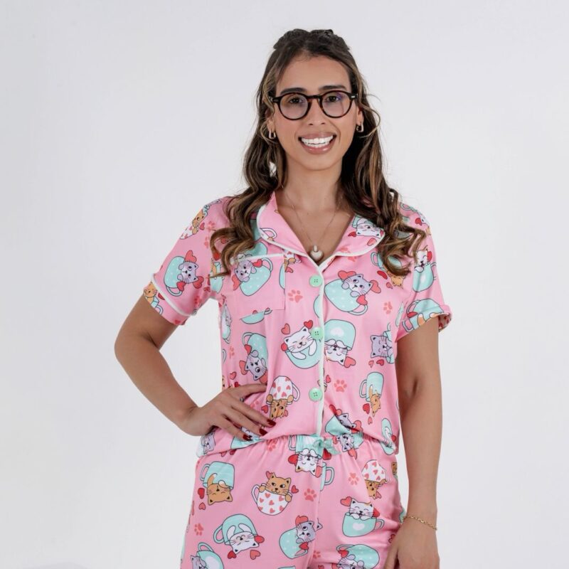 Pijama americano com bolso - Ref 620S
