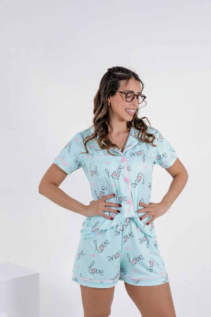 Pijama americano com bolso - Ref 620S