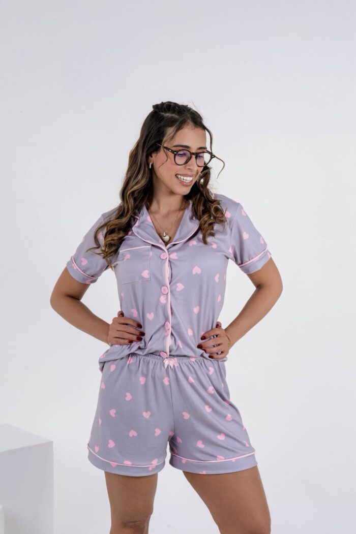 Pijama americano com bolso - Ref 620S