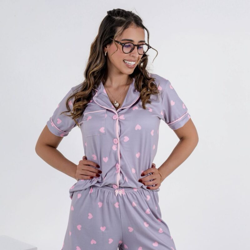 Pijama americano com bolso - Ref 620S