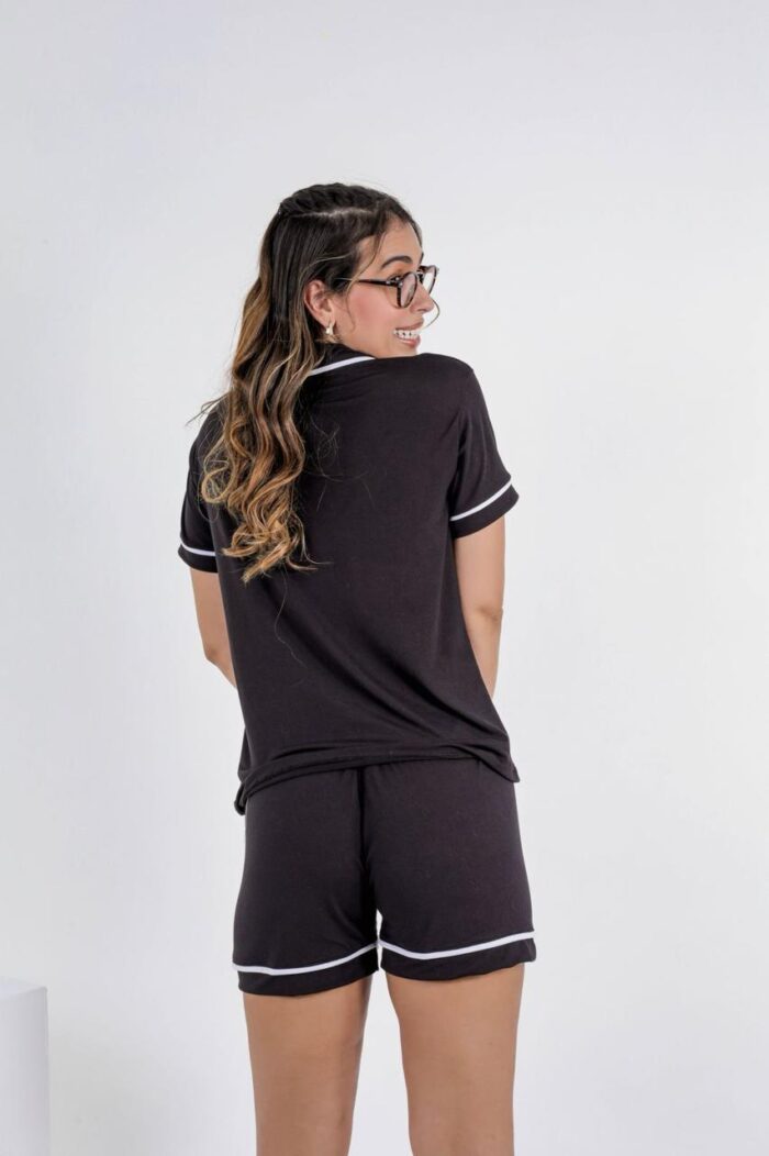 Pijama americano liso com bolso - Ref 620L - Imagem 2