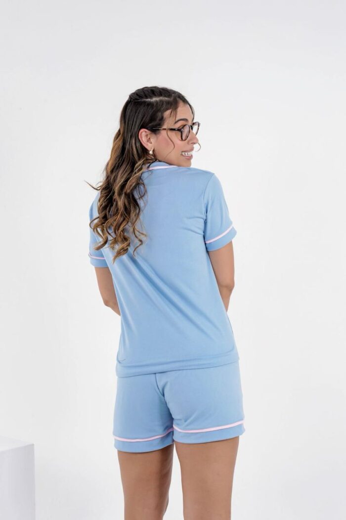Pijama americano liso com bolso - Ref 620L - Imagem 2