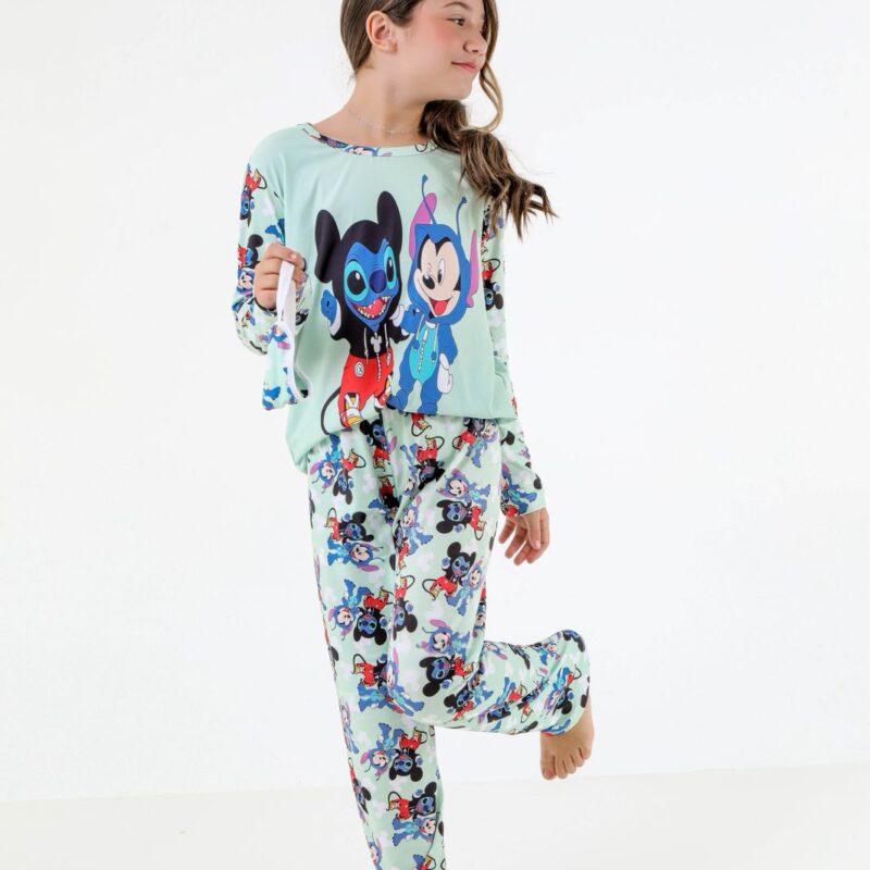 Pijama manga longa infantil - Ref 784S