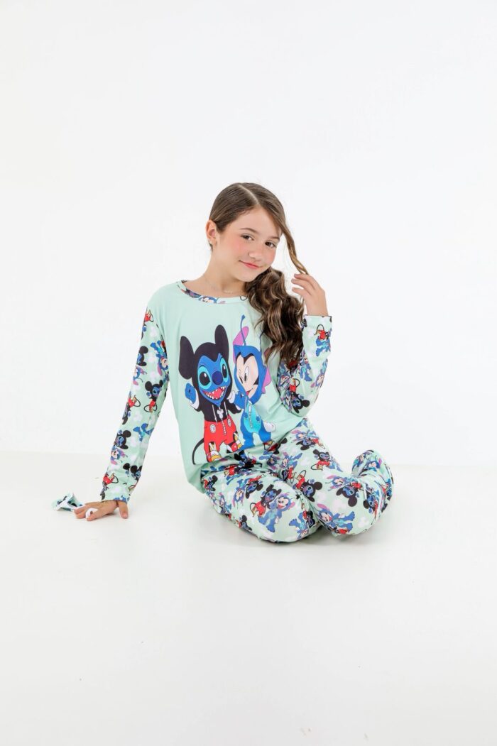 Pijama manga longa infantil - Ref 784S - Imagem 2