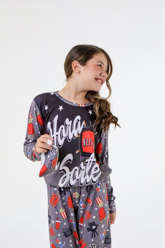 Pijama manga longa infantil - Ref 784S