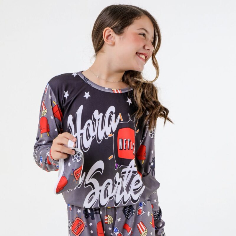 Pijama manga longa infantil - Ref 784S
