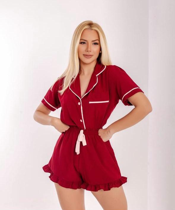Pijama americano de babadinho - Ref 683L