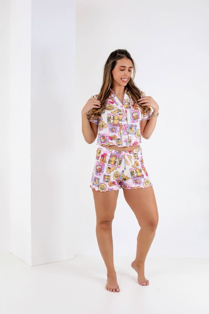 Pijama Americano de Cropped - Ref 609L - Imagem 2
