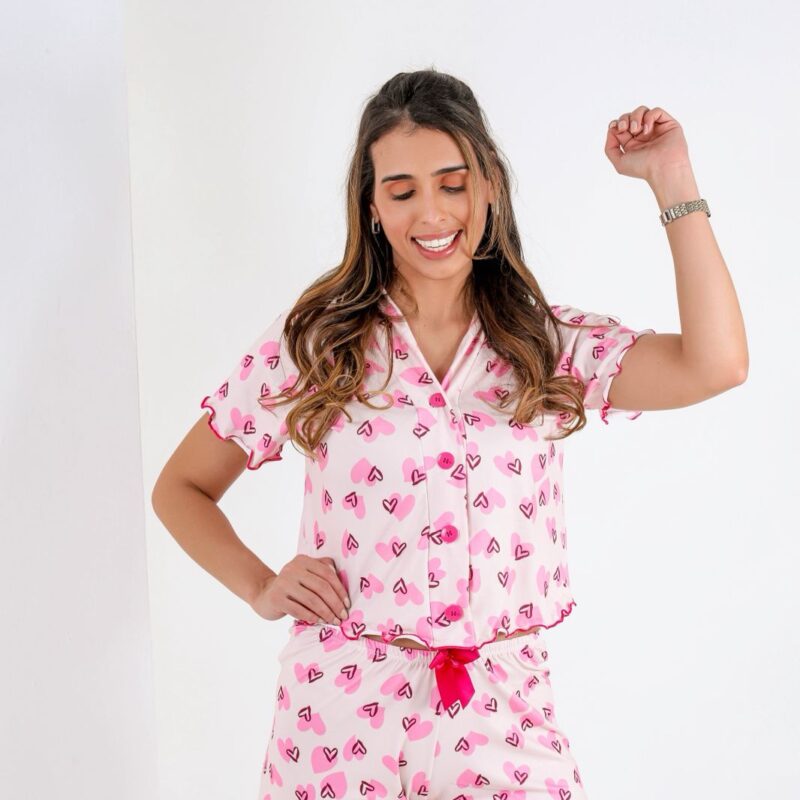 Pijama Americano de Cropped - Ref 609L