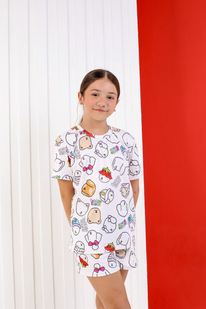 Pijama para colorir infantil cachorrinho colorido + 3 canetinhas laváveis - Ref 704S - Imagem 2