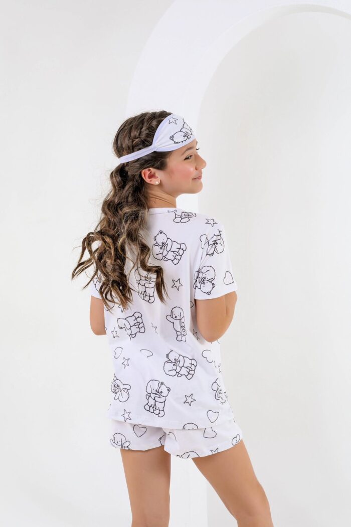 Pijama para colorir infantil estrela + 3 canetinhas laváveis - Ref 704S - Imagem 3