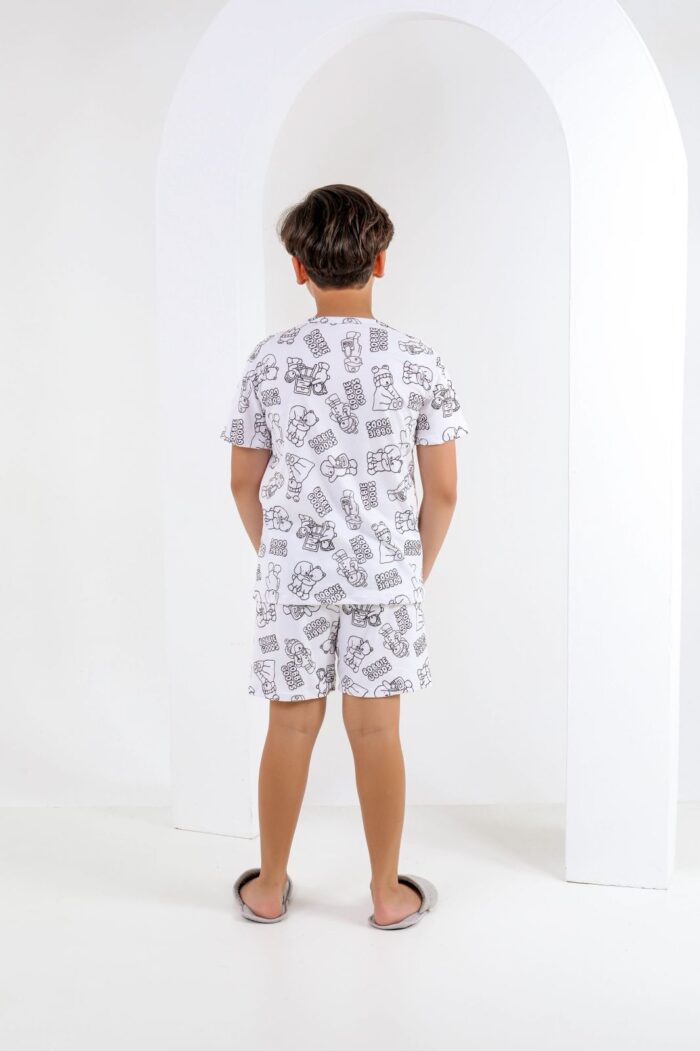 Pijama para colorir infantil Cachorro/urso+ 3 canetinhas laváveis - Ref 772S - Imagem 3