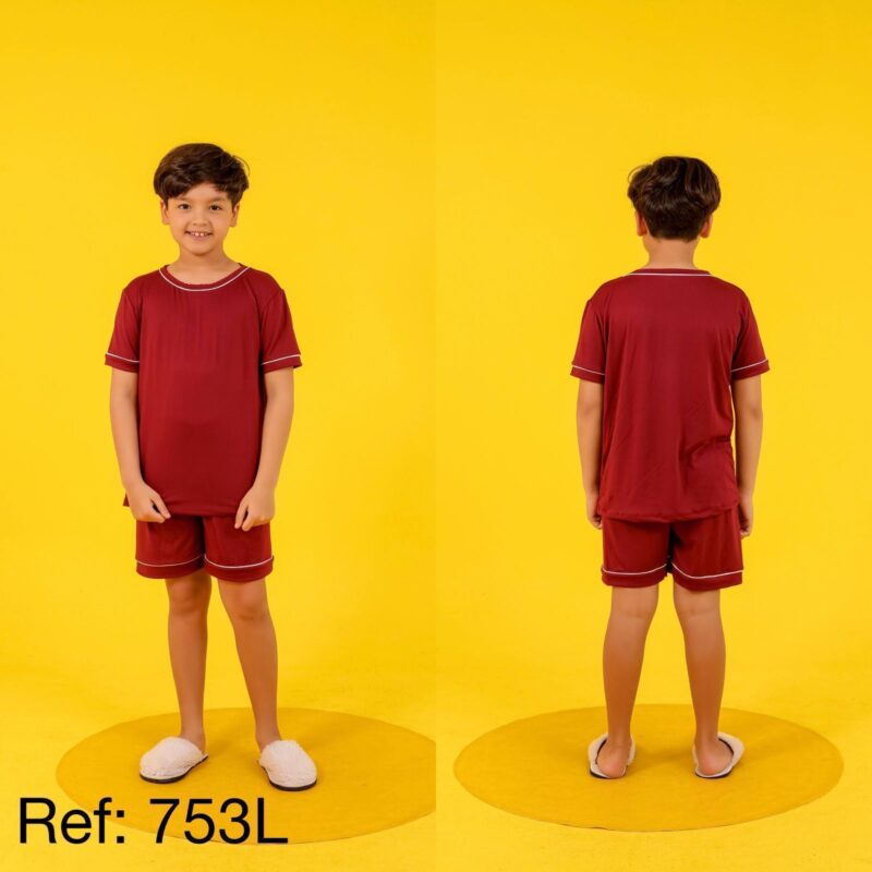 Pijama liso infantil - Ref 753L