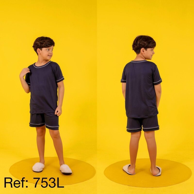 Pijama liso infantil - Ref 753L