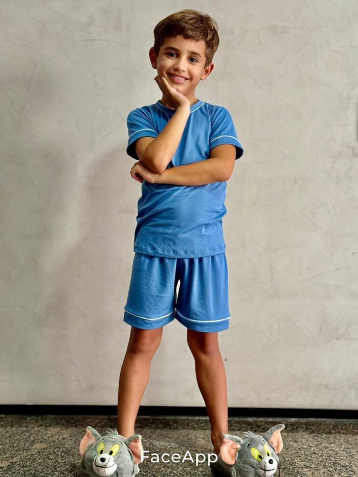 Pijama liso infantil - Ref 753L