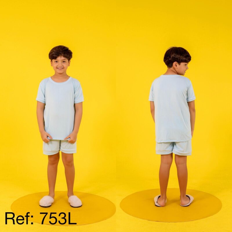 Pijama liso infantil - Ref 753L