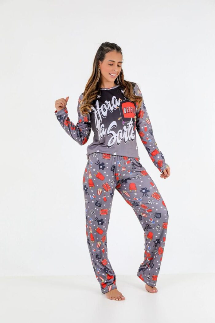 Pijama sued premium - Ref 684S - Imagem 2
