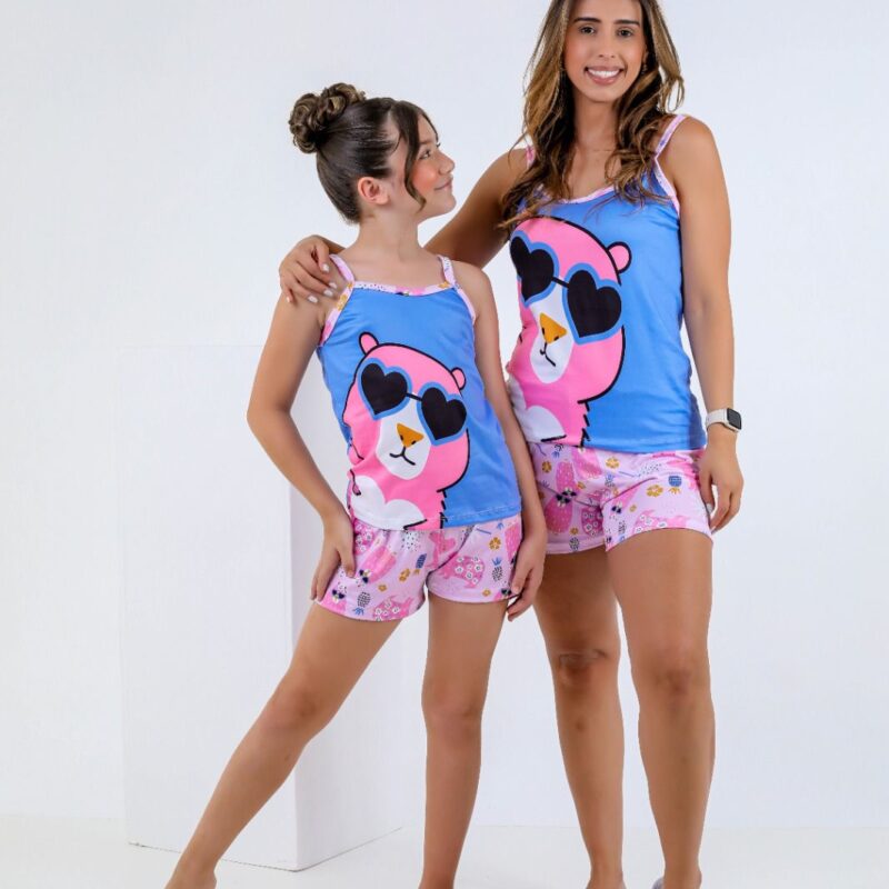 Pijama mãe e filha - Ref 631S e Ref 731S