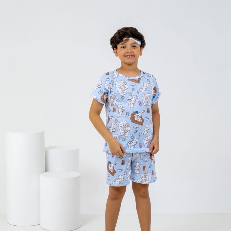 Pijama para colorir infantil Sofá colorido + 12 canetinhas laváveis - Ref 772S