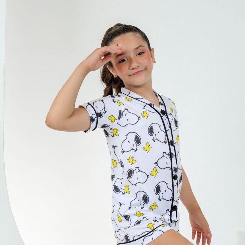 Baby doll americano sem gola infantil feminino - Ref 741S