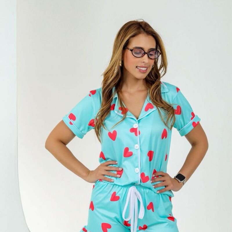 Pijama americano de babadinho sublimado - Ref 683S