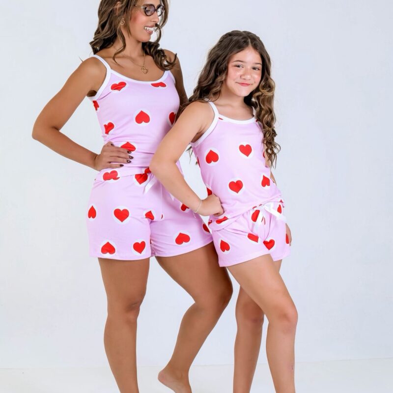 Pijama mãe e filha - Ref 631S e Ref 731S