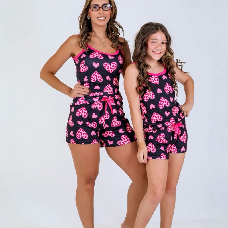 Pijama mãe e filha - Ref 631S e Ref 731S