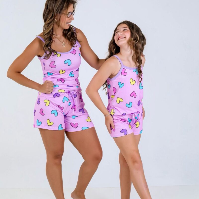 Pijama mãe e filha - Ref 631S e Ref 731S
