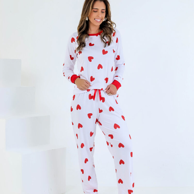 Pijama longo sued premium - Ref 696S