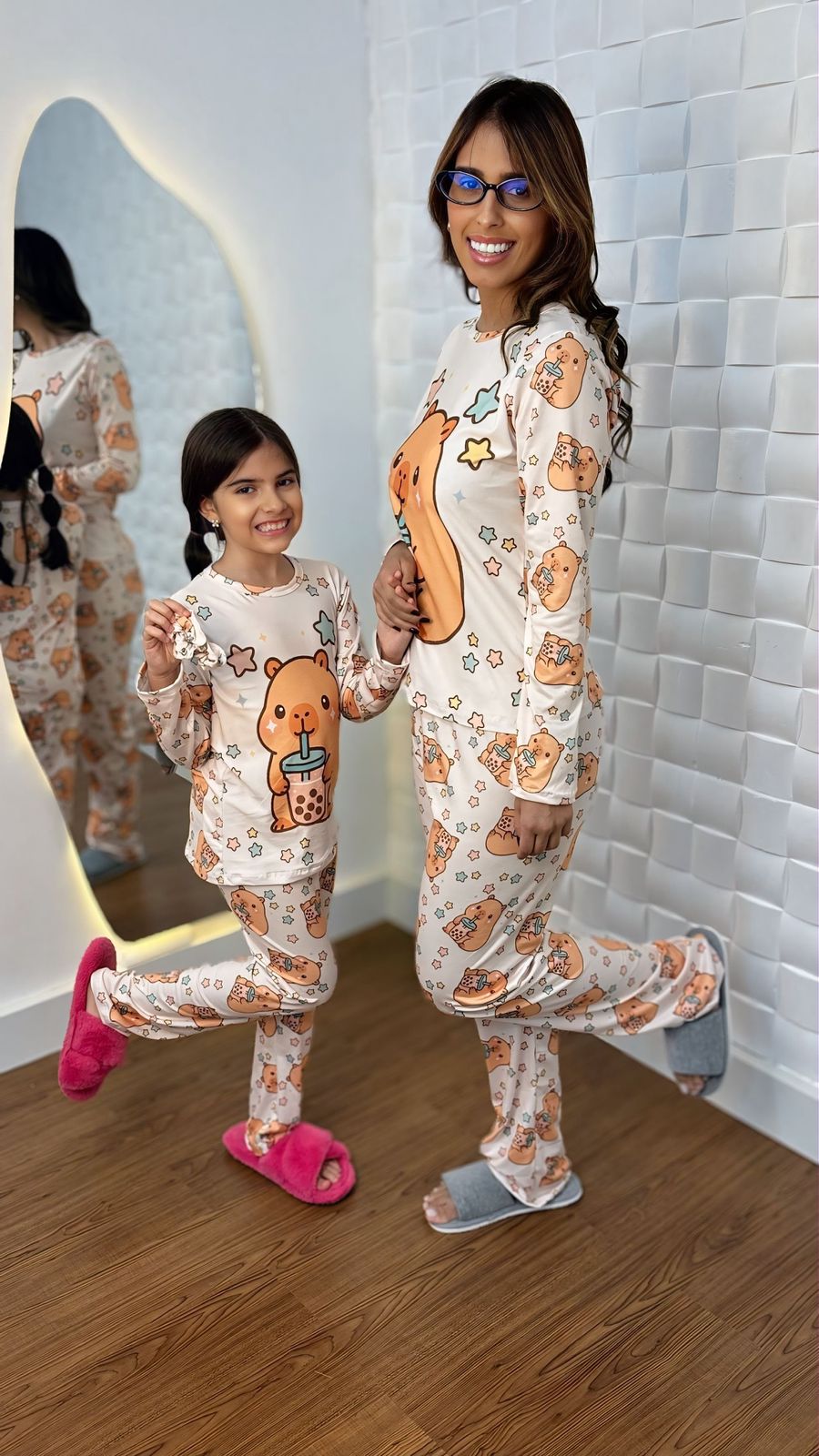 Pijama mãe e filha - Ref 684S e 784S