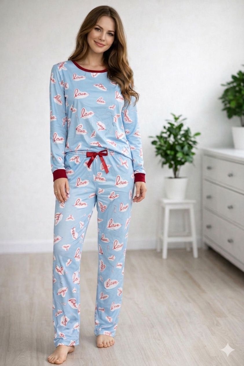 Pijama longo sued premium - Ref 696S