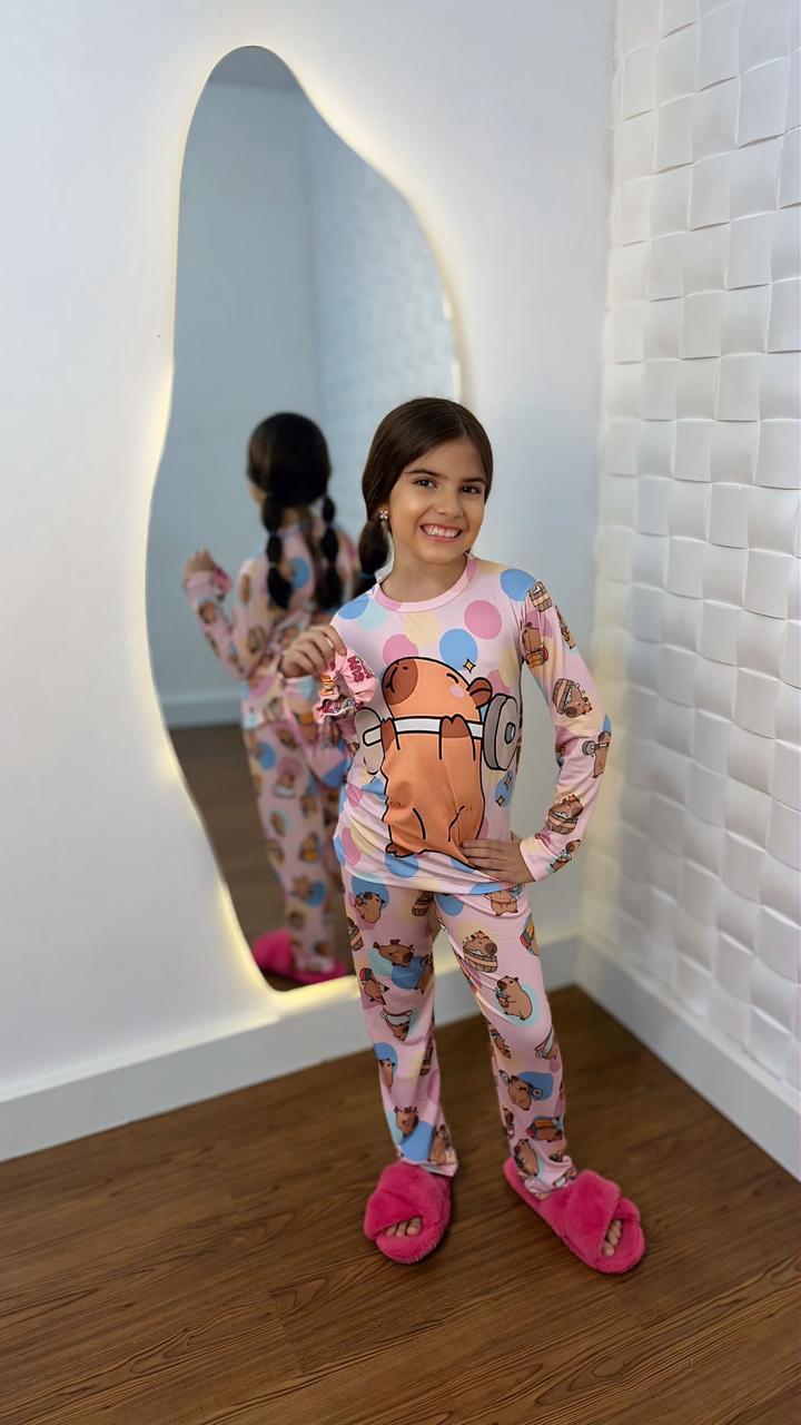 Pijama infantil manga longa - Ref 784S