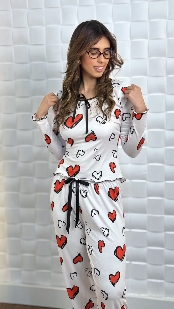 Pijama longo sued premium - Ref 506S