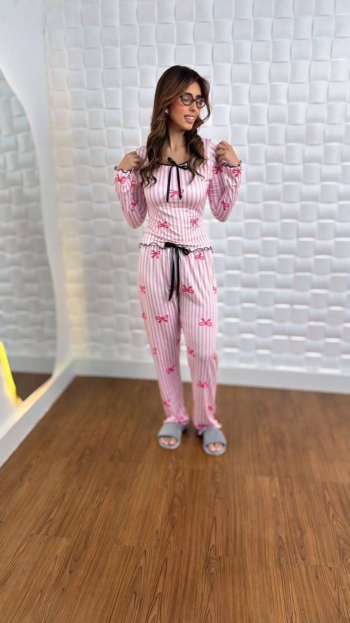 Pijama longo sued premium - Ref 506S - Imagem 2