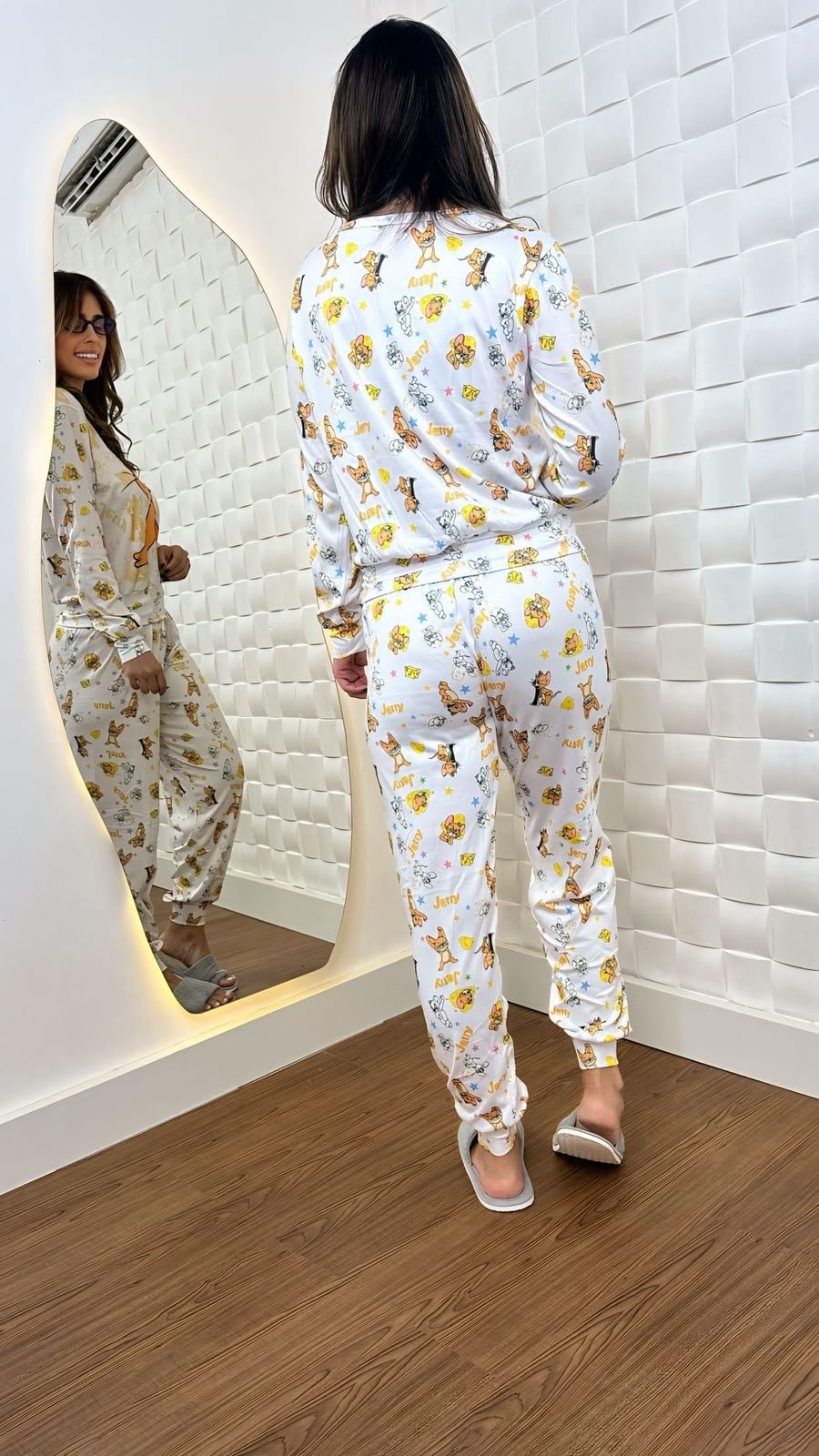 Pijama longo sued premium - Ref 615S - Imagem 3
