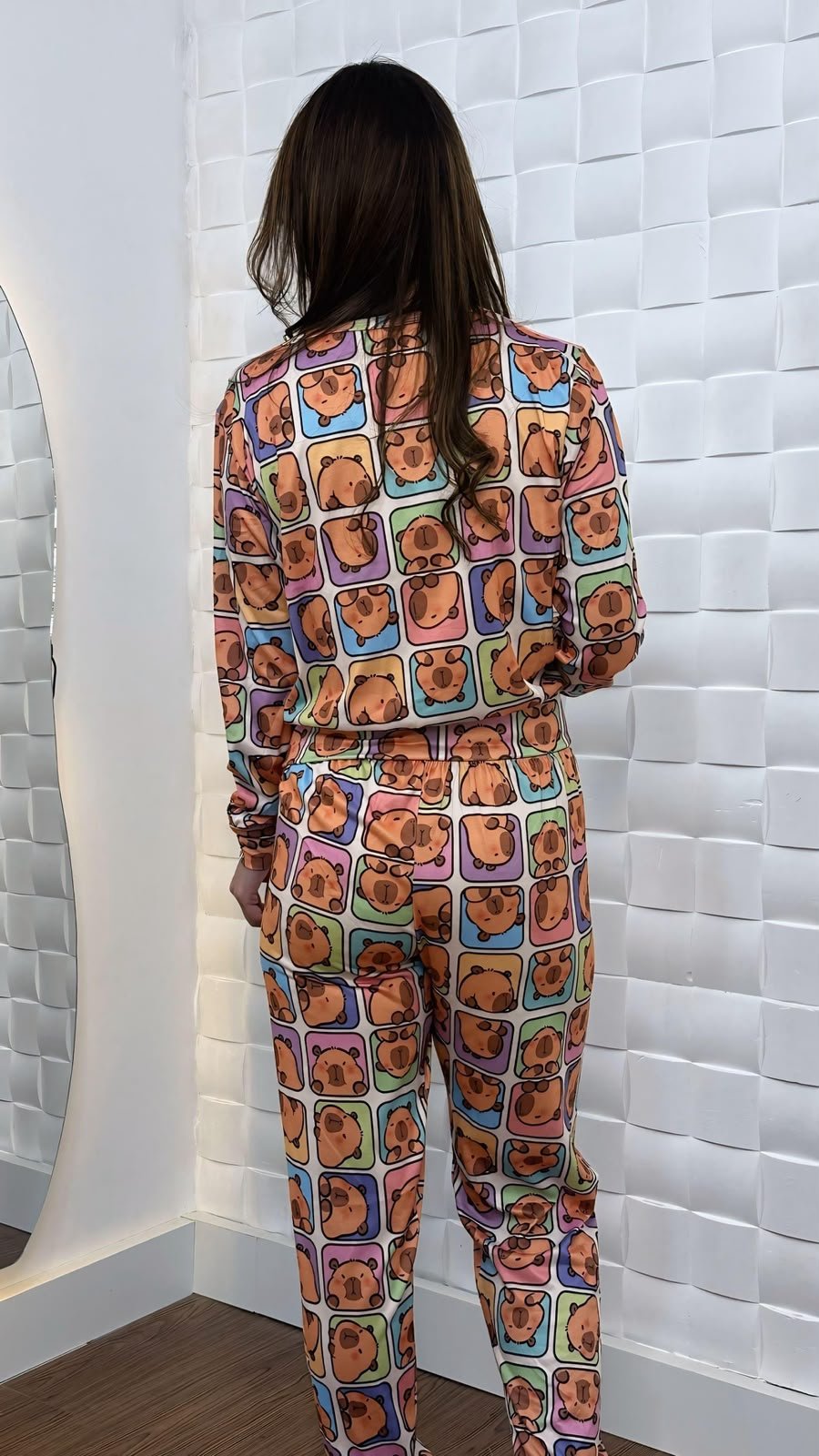 Pijama longo sued premium - Ref 615S - Imagem 3
