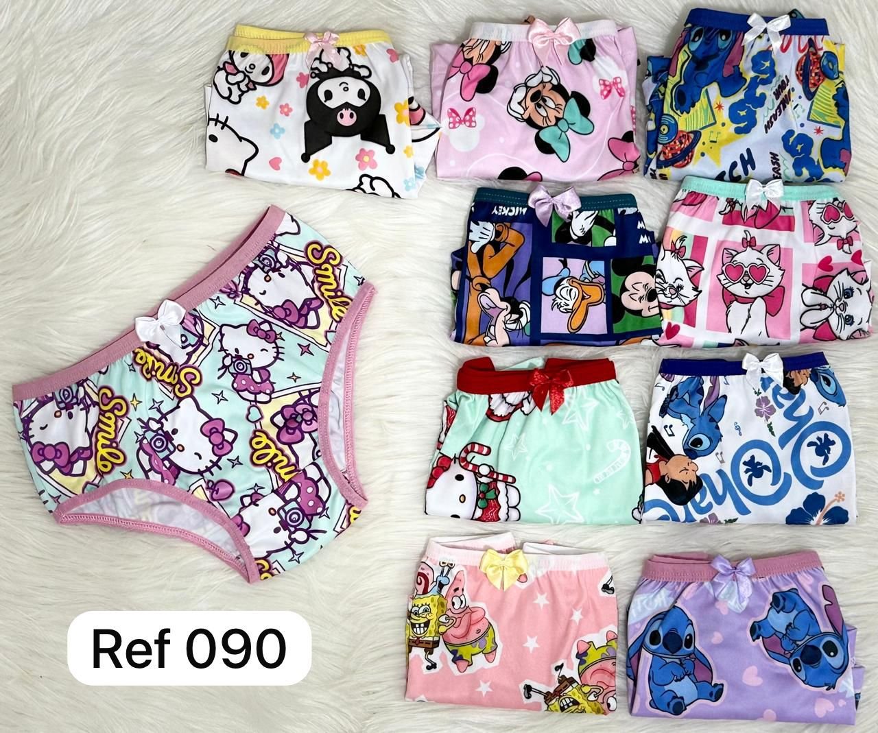 Kit c/ 5 calcinhas INFANTIL - Ref 090S