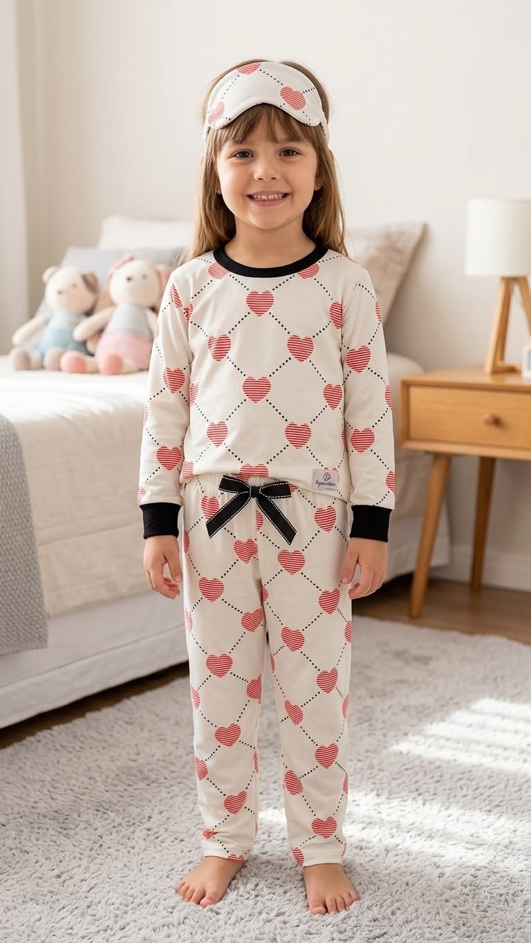 Pijama infantil manga longa - Ref 796S